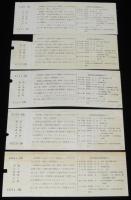 【切符】長野県鉄道開通80周年　記念急行券　5種セット　昭和43年/国鉄