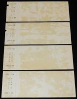 【切符】大糸線 信濃森上 南小谷間電化完成 記念急行券　4種セット　昭和42年/国鉄