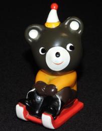 【ソフビ貯金箱】たくぎん　たくちゃん　そりあそび　北海道拓殖銀行