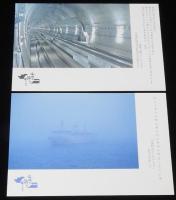 【絵葉書】青函トンネル開通記念　海峡の詩が聞こえる　4枚セット　函館63.3.11/青函連絡船