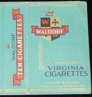 【戦前たばこパッケージ】WALDORF VIRGINIA CIGARETTES　LIGGETT & MYERS CHINA/中国