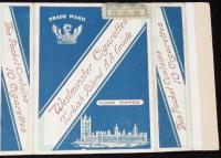 【戦前たばこパッケージ】Westminster Cigarettes　Westminster Tobacco London/中国