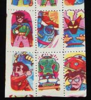 【駄玩具】うつしえ　鉄人28号　21枚入シート　昭和30年代頃/パチモン