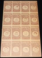 【駄玩具】角面子　魔神バンダー/妖怪人間ベム ほか　16枚入りシート　昭和40年代頃/パチモン