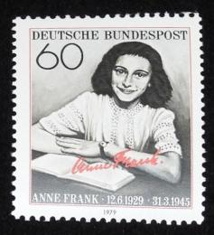 【切手】ドイツ切手　アンネ・フランク　1979年/ANNE FRANK 12.6.1929-31.3.1945