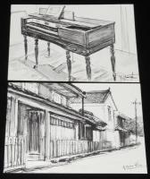 【絵葉書】重要文化財　熊谷家　大和義男素描絵葉書　6枚封筒入り/熊谷美術館