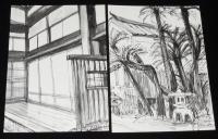 【絵葉書】重要文化財　熊谷家　大和義男素描絵葉書　6枚封筒入り/熊谷美術館