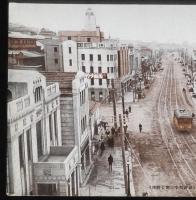 【戦前絵葉書】函館　末広町通り　津軽要塞司令部許可