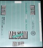 【印刷見本たばこパッケージ】MR. SLIM MENTHOL ミスタースリム メンソール　日本専売公社