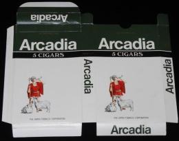 【たばこパッケージ】Arcadia アルカディア 5 CIGARS　日本専売公社　昭和40年代頃/葉巻