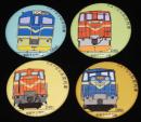 【缶バッジ】さようなら石炭列車　4種セット　DE601/D401/D701/D801