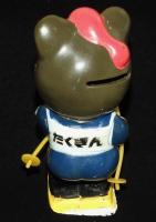 【ソフビ貯金箱】たくぎん　たくちゃん　スキー/北海道拓殖銀行/たくちゃん