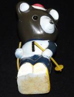 【ソフビ貯金箱】たくぎん　たくちゃん　スキー/北海道拓殖銀行/たくちゃん
