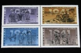 【切手】カナダ切手　第二次世界大戦 1939-1945　4枚連結　1991年/看護婦と女性兵士