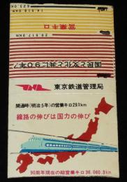 【広告マッチラベル】東京鉄道管理局　90周年　昭和30年代/国民と文化と共に90年/国鉄