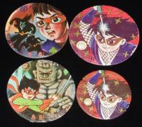 【駄玩具】丸面子　パチモン 仮面の忍者 赤影　7枚セット　昭和40年代頃