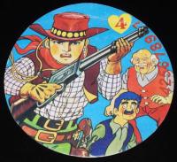 【駄玩具】丸面子　荒野の少年イサム　10枚セット　昭和40～50年代　パチモン