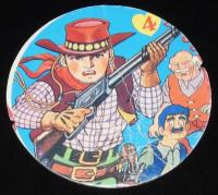 【駄玩具】丸面子　荒野の少年イサム　10枚セット　昭和40～50年代　パチモン