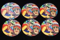 【駄玩具】丸面子　荒野の少年イサム　10枚セット　昭和40～50年代　パチモン