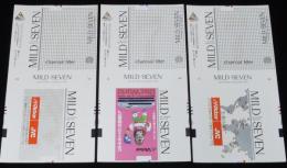 【印刷見本たばこパッケージ】国際科学技術博覧会協賛　ビクター 3種セット/EXPO'85/つくば万博