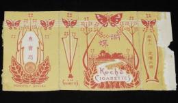 【戦前たばこパッケージ】蝴蝶 Kocho CIGARETTES　大日本帝国専売局/拾本入/定価六銭