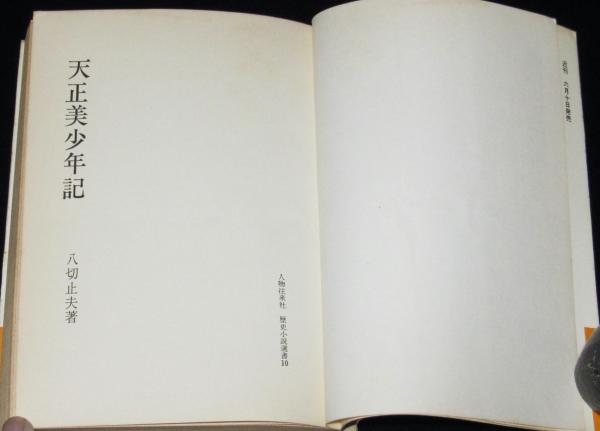 天正美少年記 歴史小説選書10(八切止夫) / じゃんくまうす