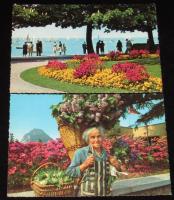 【絵葉書】世界の絵はがき　スイス編　封筒入り6枚　昭和40年代/解説書入り