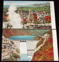 【絵葉書】観光のいわふね（1）　封筒入り8枚　昭和30～40年代頃/瀬波温泉/三面ダム