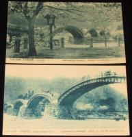 【戦前絵葉書】日本三奇橋　岩国錦帯橋　封筒入り8枚