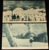 【戦前絵葉書】日本三奇橋　岩国錦帯橋　封筒入り8枚
