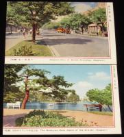 【絵葉書】札幌の印象　封筒入り6枚　昭和20～30年代頃/北一条通り/中島公園/植物園