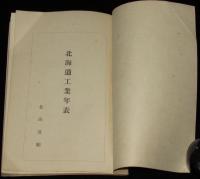 【戦前資料】北海道工業年表　北海道庁　天明4年（紀元2444年）～昭和8年（紀元2593年）