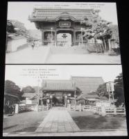【戦前絵葉書】信州 善光寺　封筒入り5枚/長野市中央道路/仁王門/大勤進