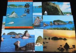 【絵葉書】吉野熊野国立公園　勝浦　封筒入8枚　昭和40～50年代頃/遊覧船/らくだ島