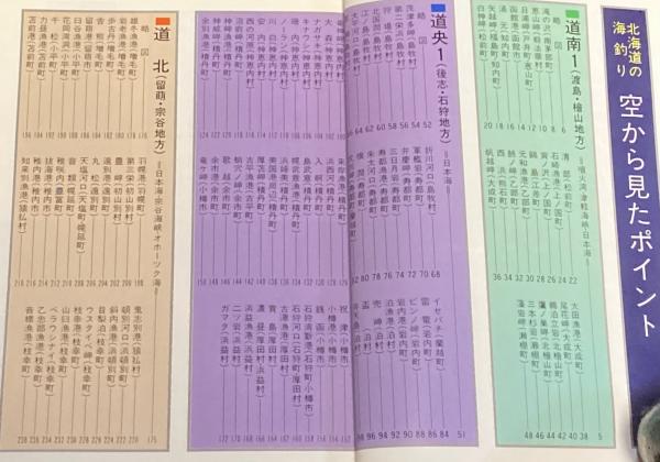 k09-073 北海道の海釣り 空から見たポイント 道新スポーツ編