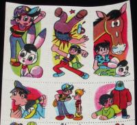 【駄玩具】うつし絵　W3 ワンダースリー　昭和40年代　パチモン