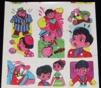 【駄玩具】うつし絵　宇宙少年ソラン　昭和40年代　パチモン