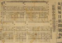 【戦前新聞】大阪毎日新聞　昭和4年5月22日　号外　京都市会議員当選者