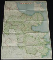 日本府県管内地図　大分県　戦前（発行年不明）