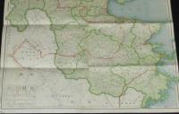 日本府県管内地図　大分県　戦前（発行年不明）