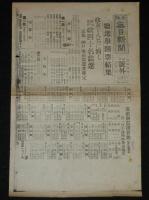 【戦前新聞】大阪毎日新聞　昭和5年2月21日　第二号外／第四号外　2枚セット　総選挙開票／総選挙開票結果