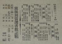 【戦前新聞】大阪毎日新聞　昭和5年2月22日　第三号外　総選挙開票の結果/民政党141名