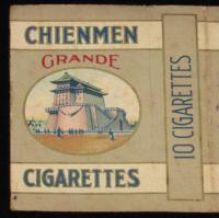 【戦前たばこ空箱】CHIENMEN GRANDE 10 CIGARETTES/BRITISH CIGARETTE