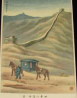 【戦前絵葉書】四季の満洲　春夏2枚セット　陸軍恤兵部発行/軍事郵便