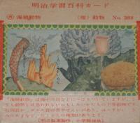 【空箱】明治学習百科カード388　海綿動物　明治キャラメル中箱