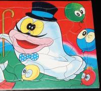 【駄玩具】オバケのQ太郎 パズル　昭和40年代頃　未使用品/パチモン