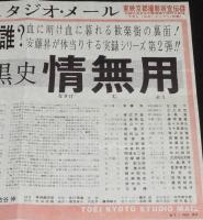 東映京都スタジオ・メール 67/22　日本暗黒史 情無用　東映京都撮影所宣伝課/安藤昇