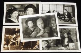 【映画スチール】上州鴉　5枚セット　大映　昭和26年/大河内傳次郎/水戸光子