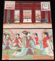 【戦前絵葉書】大礼記念絵葉書　封筒入り2枚　昭和3年/大礼記念切手/第二回国勢調査記念切手