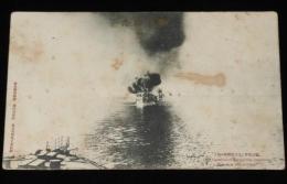 【戦前絵葉書】戦役紀念　連合艦隊ノ主力ガ敵艦隊ニ向フ　逓信省発行/軍事郵便